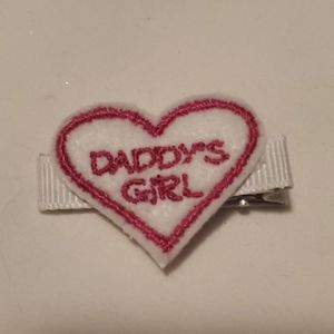NEW "DADDY'S GIRL" FELT HAIR CLIPPY
